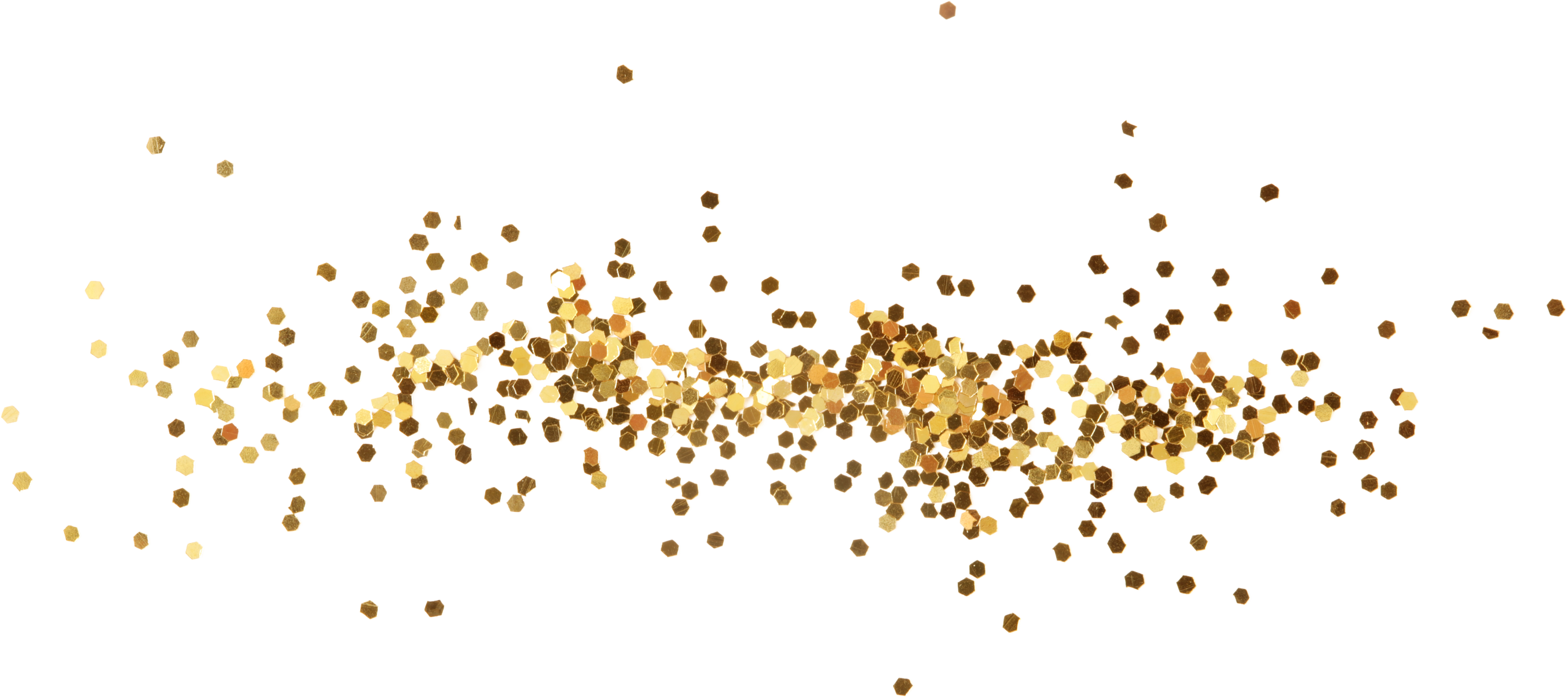 PNG gold confetti dot element on transparent background.